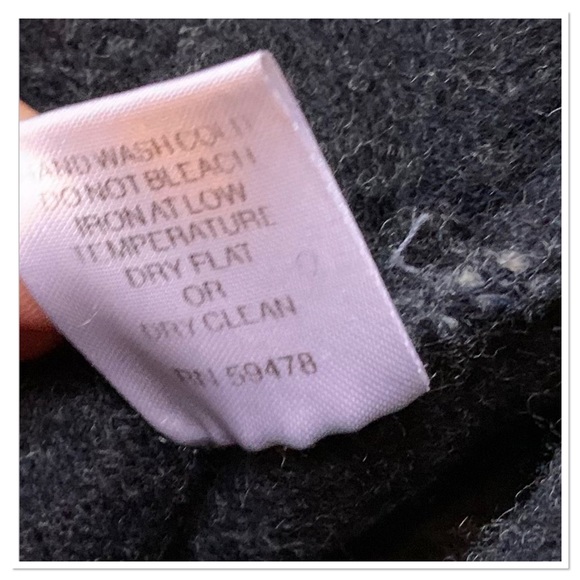 Emozioni Uomo Italian Wool Button Up Sweater Jacket Blue Gray Size Large - Picture 7 of 7